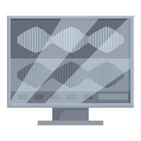 Professional digital audio workstation displaying sound waveform vector