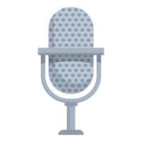 Studio microphone standing on a stand recording audio vector