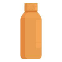 Tall shampoo bottle with flip top cap for haircare routine vector