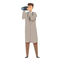 Professional photographer taking photo with digital camera vector
