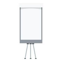 Blank projection screen displaying for business presentation vector