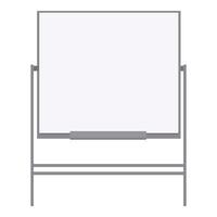 Empty whiteboard with marker pen is waiting for new ideas vector