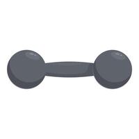 Simple cartoon dumbbell for lifting weights and exercising vector