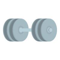 Adjustable dumbbell with weights for bodybuilding training vector