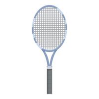 Tennis racket standing up with strings and grip tape vector
