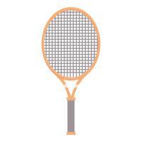 Tennis racket standing up with strings and handle isolated vector