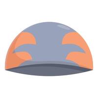 Swim cap representing swimming pool safety and preventing accidents vector