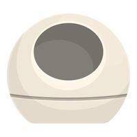 Modern cat litter box providing privacy and comfort for your feline friend vector