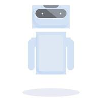 Modern robot standing with arms hanging down vector