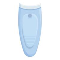 Modern urinal flush system using sensor for hygiene vector