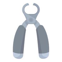 Pet nail clipper showing sharp blades for grooming vector
