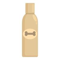 Dog shampoo bottle containing conditioner for grooming vector