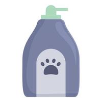 Bottle of pet shampoo with pump dispenser for dogs or cats vector