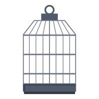 Classic empty birdcage is waiting for its inhabitant vector