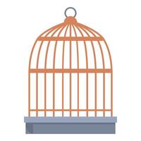 Empty birdcage is waiting for its inhabitant vector
