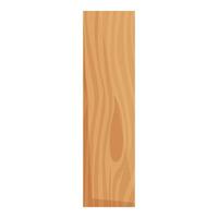 Wood plank showing natural grain pattern for carpentry vector