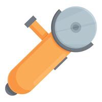 Angle grinder cutting tool for cutting various materials vector