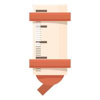 Baby bottle with scale showing milk level for feeding time vector