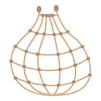 String bag with handles for shopping eco friendly reusable vector