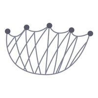 Minimalist crown icon representing leading concept vector