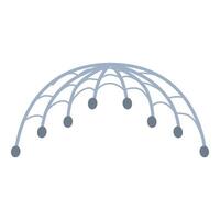 Climbing frame structure for children playground equipment vector