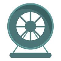 Hamster wheel standing on support frame illustration vector