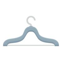 Empty clothes hanger hanging isolated on white background vector