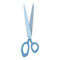 Blue scissors cutting through air with sharp blades vector
