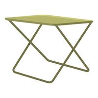 Folding camping table standing on white background vector