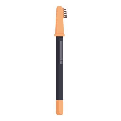 Eyebrow pencil with brush for perfecting eyebrows