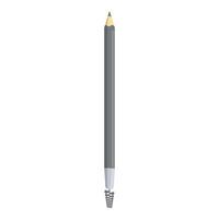 Grey eyebrow pencil with spoolie brush for perfect brows vector