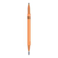Double sided eyebrow pencil with brush for perfecting eyebrows vector