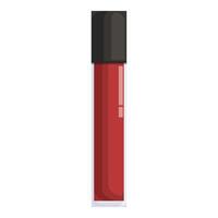 Red lip gloss standing on white background vector
