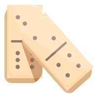 Domino game pieces stacked on top of each other vector