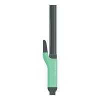 Modern curling iron creating elegant hairstyle for beauty routine vector
