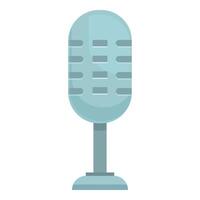 Retro studio microphone standing on a white background vector