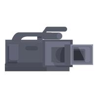 Professional digital camera recording an event vector
