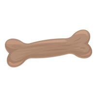 Brown dog bone on a white background vector
