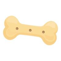 Big bone shaped dog biscuit isolated on white background vector