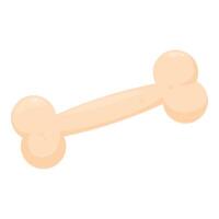 Cartoon dog bone with a pink tip vector
