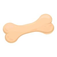 Big dog bone for chewing and playing on white background vector