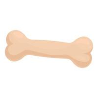 Cartoon drawing of a bone vector