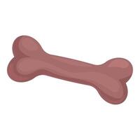 Brown dog bone for chewing and playing vector