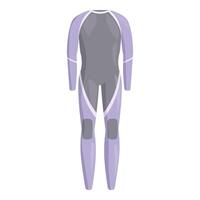 Professional diving suit protecting body while exploring underwater world vector