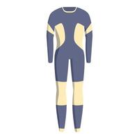 Thermal underwear base layer showing full body silhouette vector