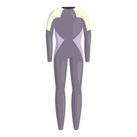 Professional diving suit for exploring seabed and coral reef vector