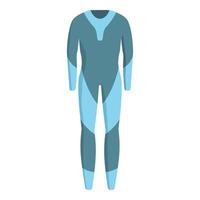 Professional diving suit protecting body while exploring underwater world vector
