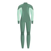 Diving suit standing up with knee protection pads vector