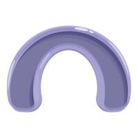 Purple arch forming a tunnel shape on white background vector