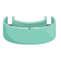 Empty ashtray standing on white background vector